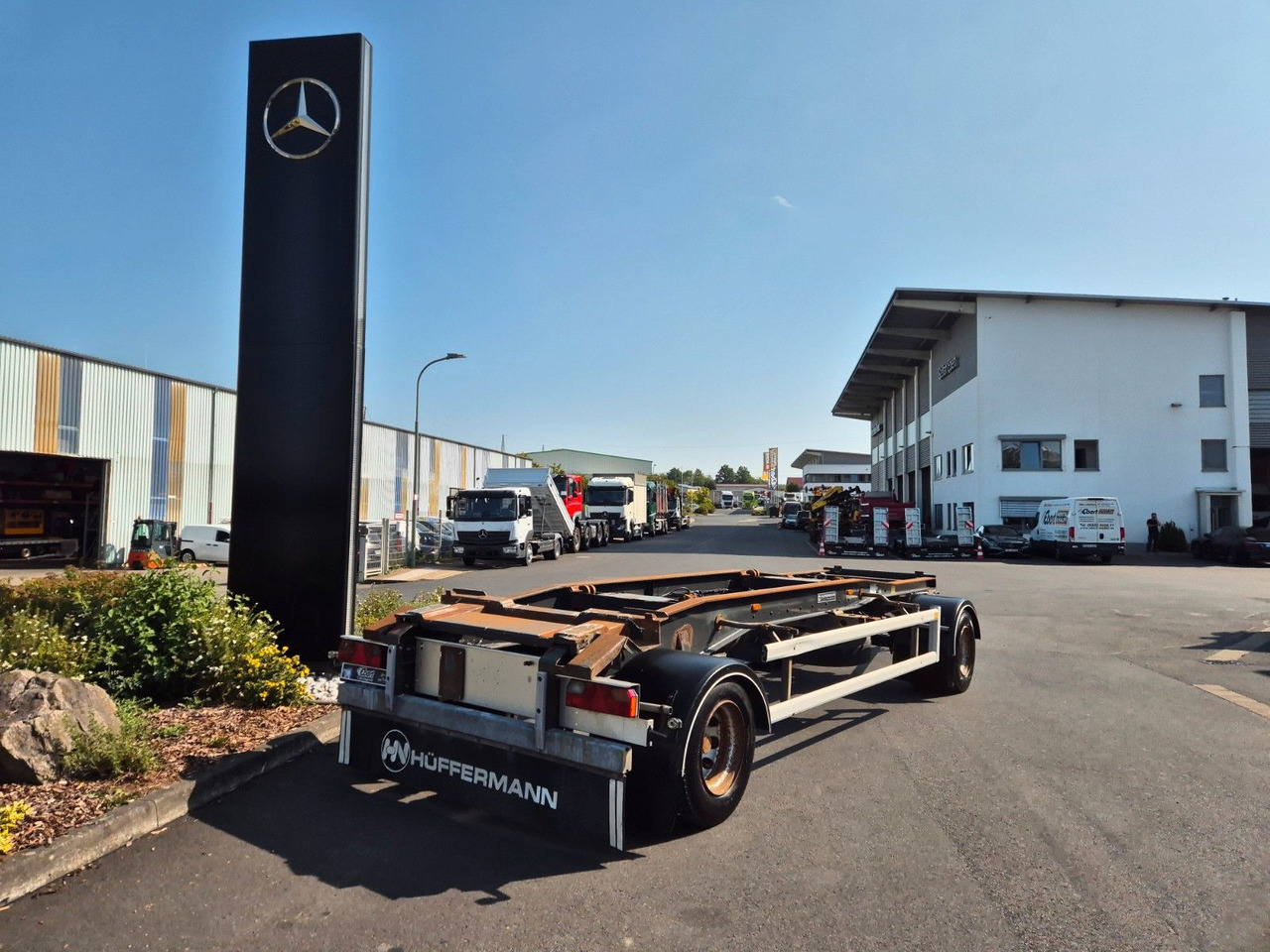 Hüffermann HSA 18.70 P BPW 14.582kg Nutzlast - Chassis trailer: picture 1 Hüffermann HSA 18.70 P BPW 14.582kg Nutzlast - Chassis trailer: picture 1