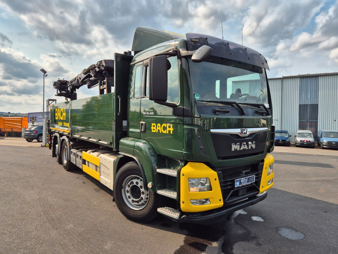 MAN TGS 26.420 6x2-4 LL Hiab 177K PRO 2 Stück - Dropside/ Flatbed truck, Crane truck: picture 3 MAN TGS 26.420 6x2-4 LL Hiab 177K PRO 2 Stück - Dropside/ Flatbed truck, Crane truck: picture 3