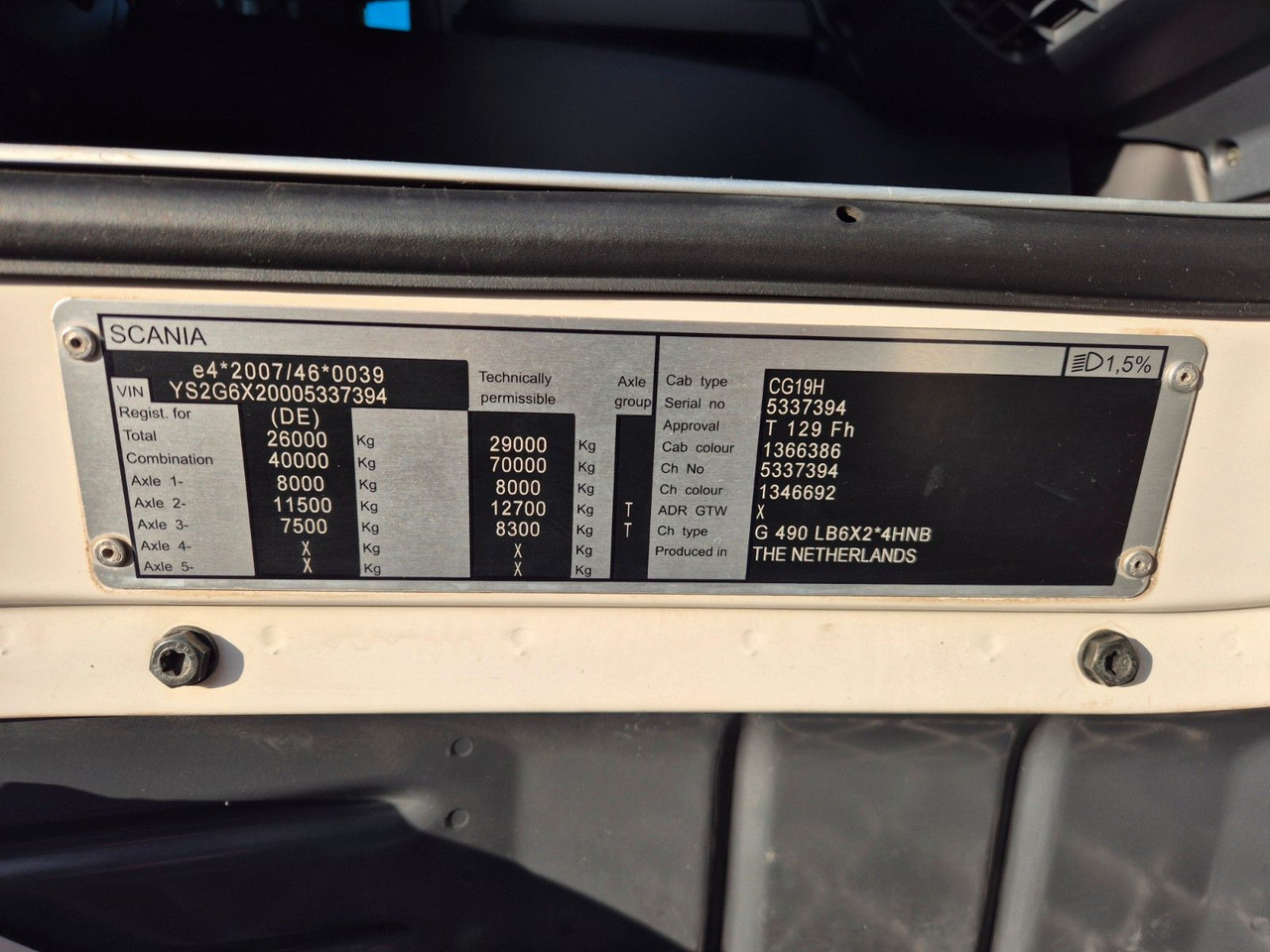 Tipper, Crane truck Scania G490 LB6x2*4HNB Palfinger PK 18002-EH D Funk AHK: picture 41 Tipper, Crane truck Scania G490 LB6x2*4HNB Palfinger PK 18002-EH D Funk AHK: picture 41