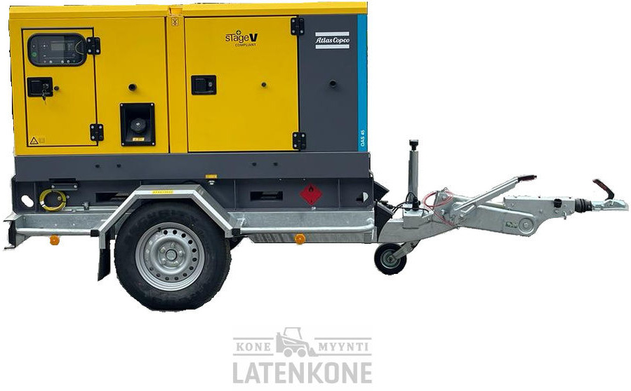 Atlas Copco QAS 45 50 Hz Generaattori StageV vetovarustuksella - Generator set: picture 1 Atlas Copco QAS 45 50 Hz Generaattori StageV vetovarustuksella - Generator set: picture 1