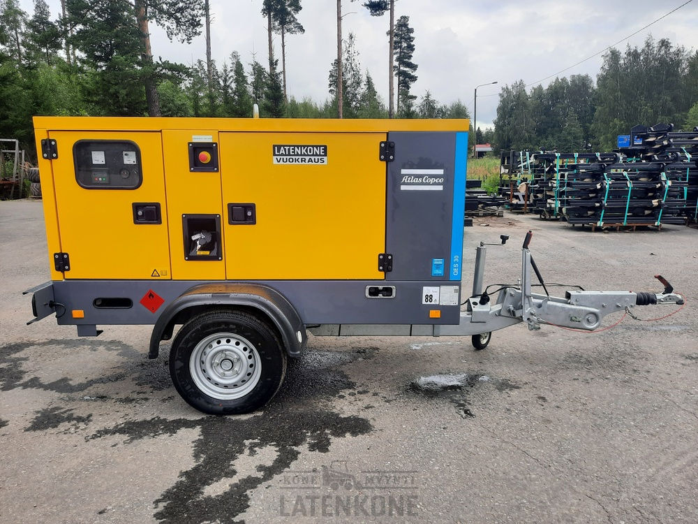 Atlas Copco QES 30 50 Hz Generaattori vetovarustuksella ID 4349 - Generator set: picture 1 Atlas Copco QES 30 50 Hz Generaattori vetovarustuksella ID 4349 - Generator set: picture 1