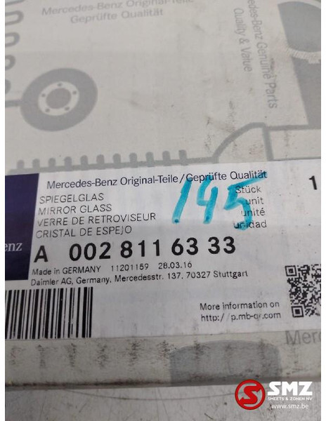 Mercedes-Benz Achteruitkijkspiegel mercedes actros mp4 a00281163 - Rear view mirror for Truck: picture 3 Mercedes-Benz Achteruitkijkspiegel mercedes actros mp4 a00281163 - Rear view mirror for Truck: picture 3