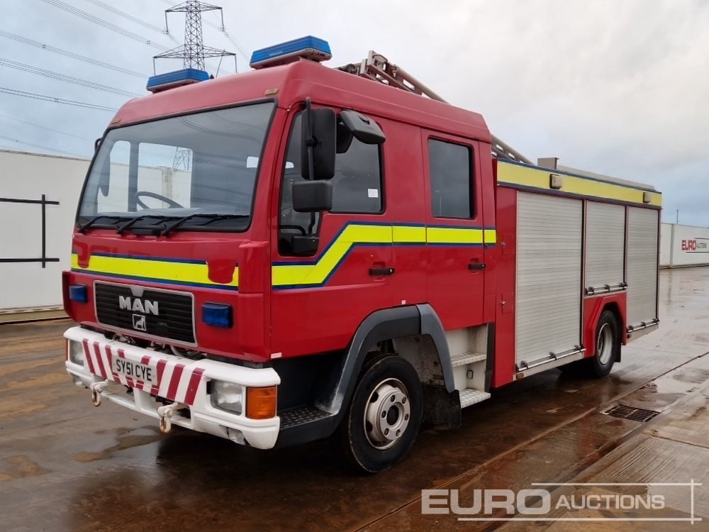 2001 MAN 4x2 Fire Engine, Manual Gearbox - Fire truck: picture 1 2001 MAN 4x2 Fire Engine, Manual Gearbox - Fire truck: picture 1