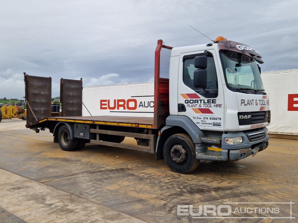 Dropside/ Flatbed truck for transportation of heavy machinery 2008 DAF LF55-220: picture 7