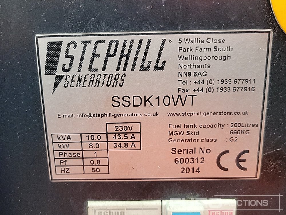 Generator set 2014 Stephill SSDK10WT: picture 23 Generator set 2014 Stephill SSDK10WT: picture 23