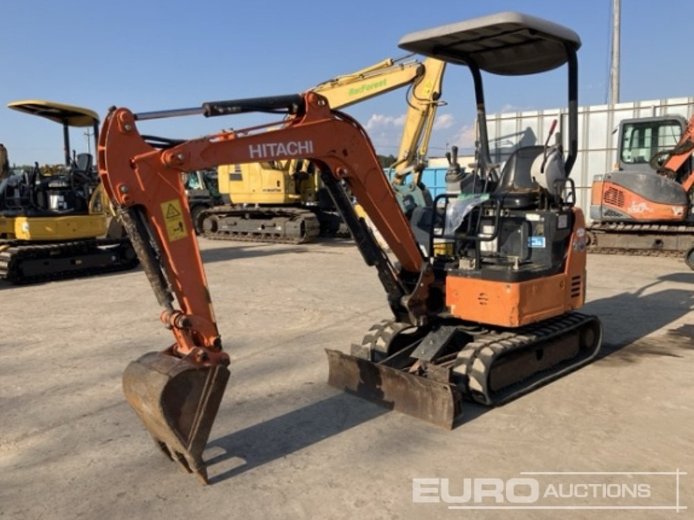 2016 Hitachi ZX17U-5A Rubber Tracks, Blade, Offset, Bucket, Canopy - Mini excavator: picture 1 2016 Hitachi ZX17U-5A Rubber Tracks, Blade, Offset, Bucket, Canopy - Mini excavator: picture 1