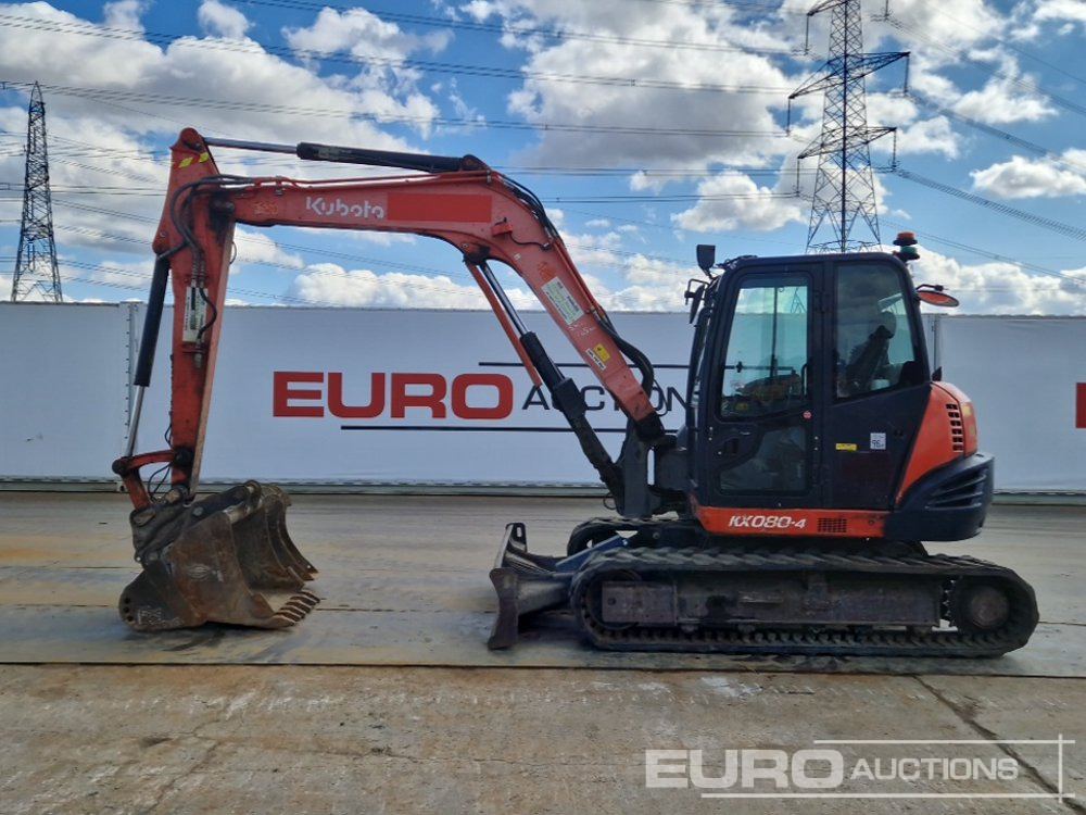 2016 Kubota KX080-4 - Mini excavator: picture 2 2016 Kubota KX080-4 - Mini excavator: picture 2