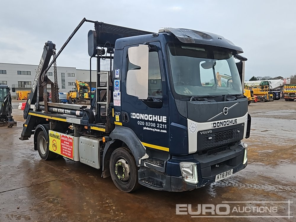 Skip loader truck 2018 Volvo FL210: picture 7
