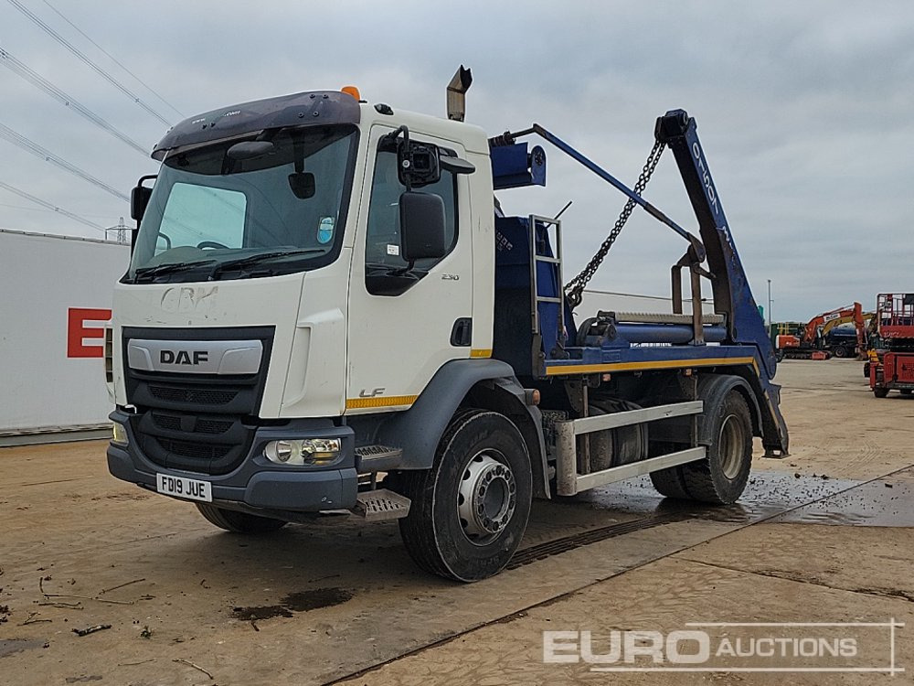 2019 DAF LF230 - Skip loader truck: picture 1 2019 DAF LF230 - Skip loader truck: picture 1