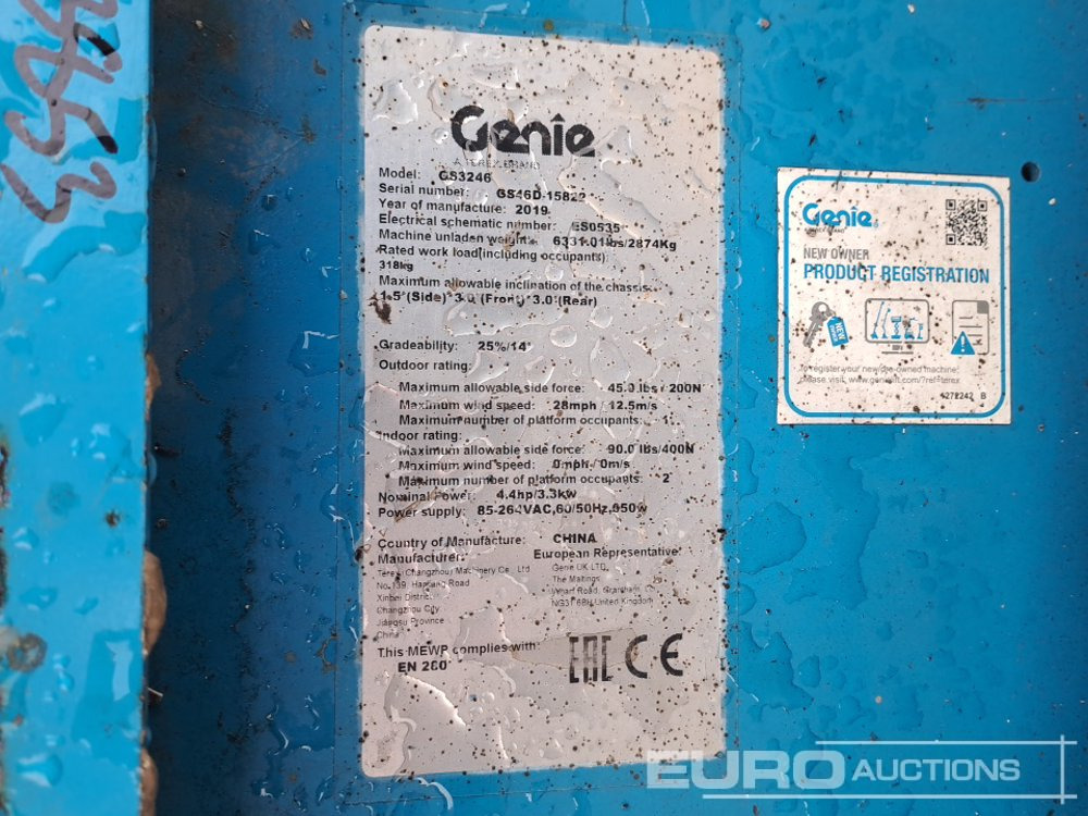 Aerial platform 2019 Genie GS-3246: picture 38