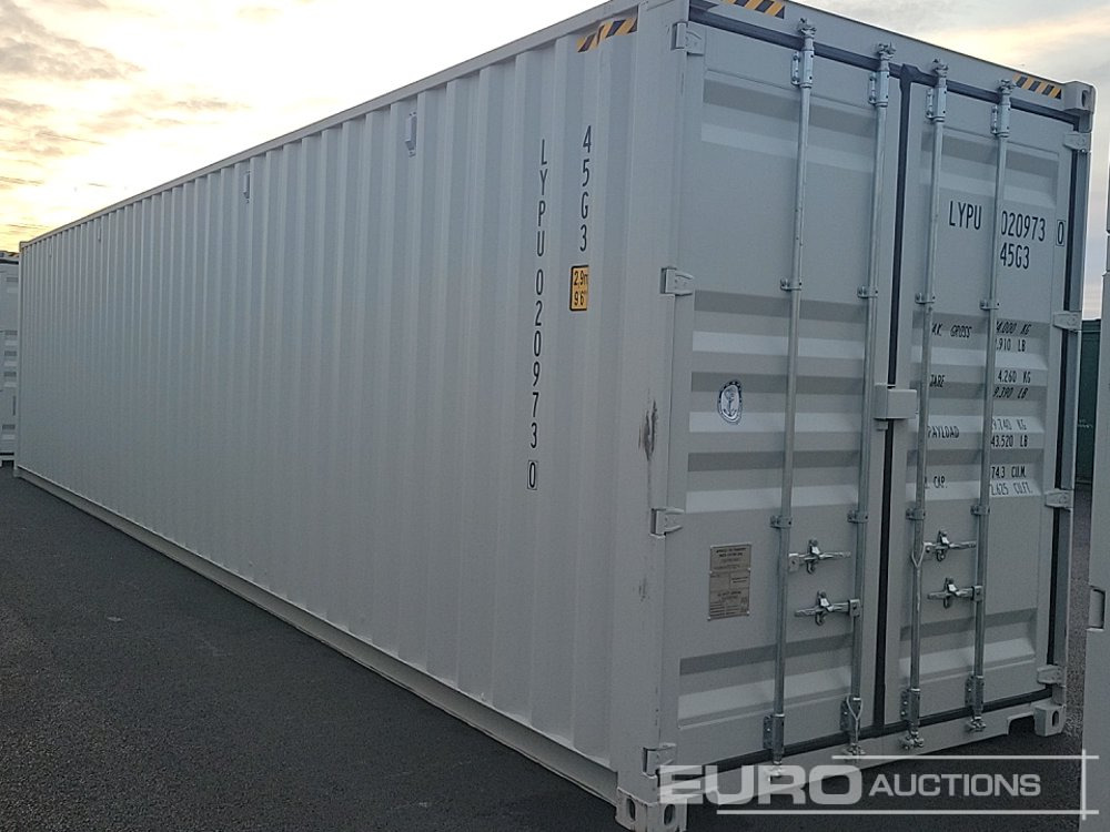 40' x 8' High Cube Container, 4 Side Doors, 1 End Door (Cannot Be Reconsigned) - Shipping container: picture 3 40' x 8' High Cube Container, 4 Side Doors, 1 End Door (Cannot Be Reconsigned) - Shipping container: picture 3