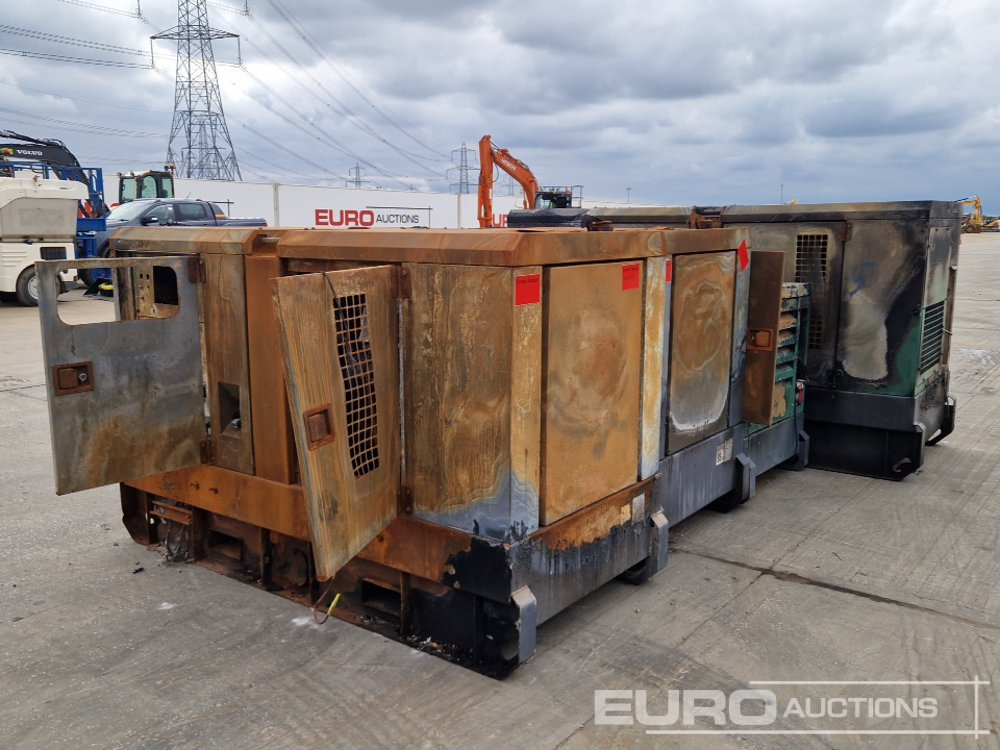 Atlas Copco QAS100 Generator, 4 Cylinder Engine, QAS60 ST3 60kVA Generator, 4 Cylinder Engine (2 of), QAS40 Generator, 4 Cylinder Engine (Fire Damage) - Generator set: picture 5 Atlas Copco QAS100 Generator, 4 Cylinder Engine, QAS60 ST3 60kVA Generator, 4 Cylinder Engine (2 of), QAS40 Generator, 4 Cylinder Engine (Fire Damage) - Generator set: picture 5
