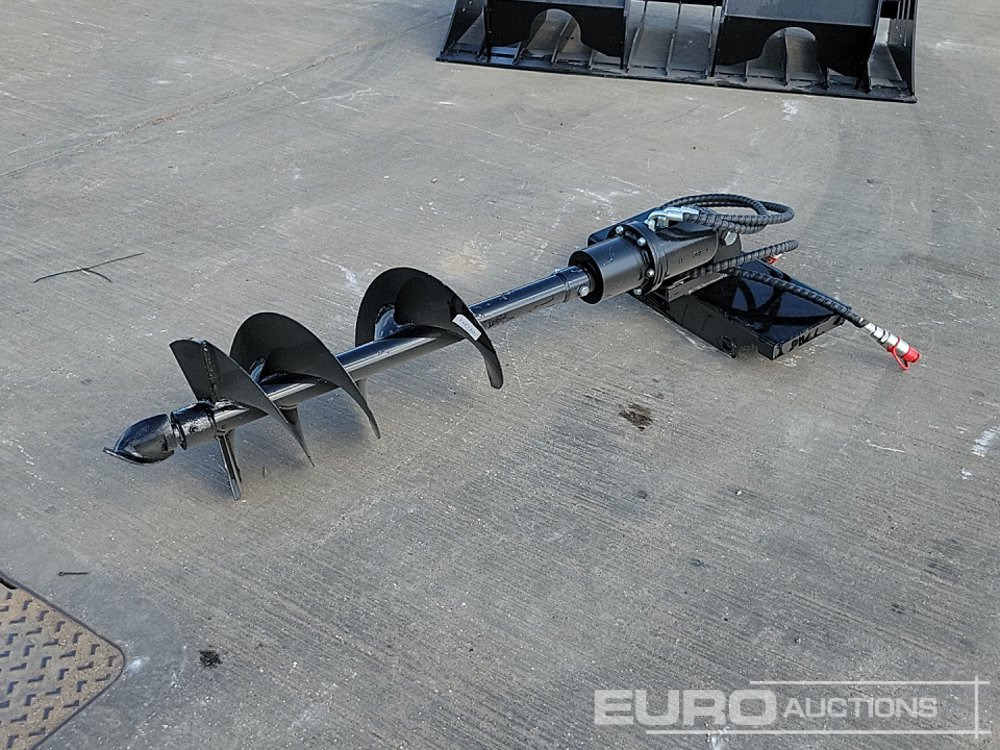 Unused 2025 Captok 12" Hydraulc Auger to suit Mini Skidsteer Loader - Attachment for Excavator: picture 1 Unused 2025 Captok 12" Hydraulc Auger to suit Mini Skidsteer Loader - Attachment for Excavator: picture 1