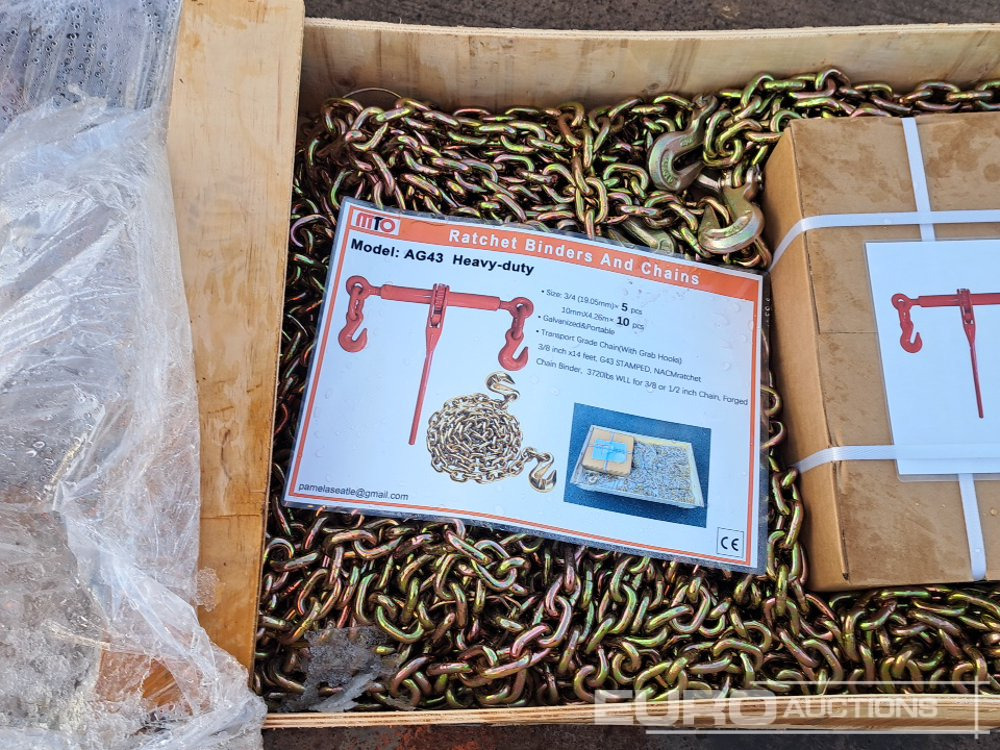 Unused Mito AG43 Ratcher Binder (5 of) 10mm Chain (10 of) - Material handling equipment: picture 5 Unused Mito AG43 Ratcher Binder (5 of) 10mm Chain (10 of) - Material handling equipment: picture 5