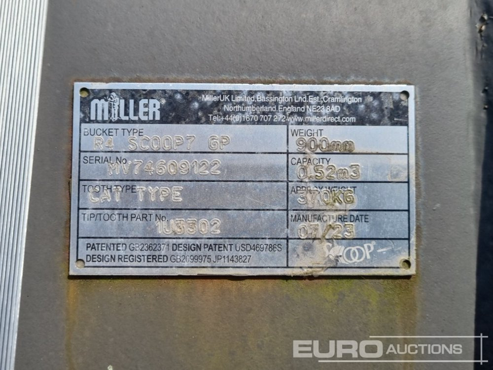 Bucket Miller 24", 24" Ditching, 12", 10" Digging Bucket 30mm Pin to suit Mini Excavator: picture 13