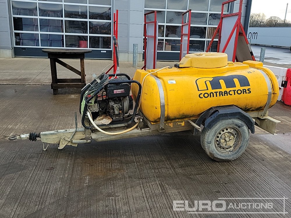 Trailer Engineering Single Axle Plastic Water Bowser, Yanmar Pressure Washer - Pressure washer: picture 2 Trailer Engineering Single Axle Plastic Water Bowser, Yanmar Pressure Washer - Pressure washer: picture 2