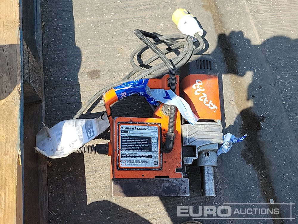 Construction equipment Unibor 110 Vot Mag Drill, Alfra Rotabest 110 Volt Mag Drill, 110 Volt Paddle Mixer (3 of), 100Volt Evolution Cut off Saw, 110 Volt REMS Sander: picture 24