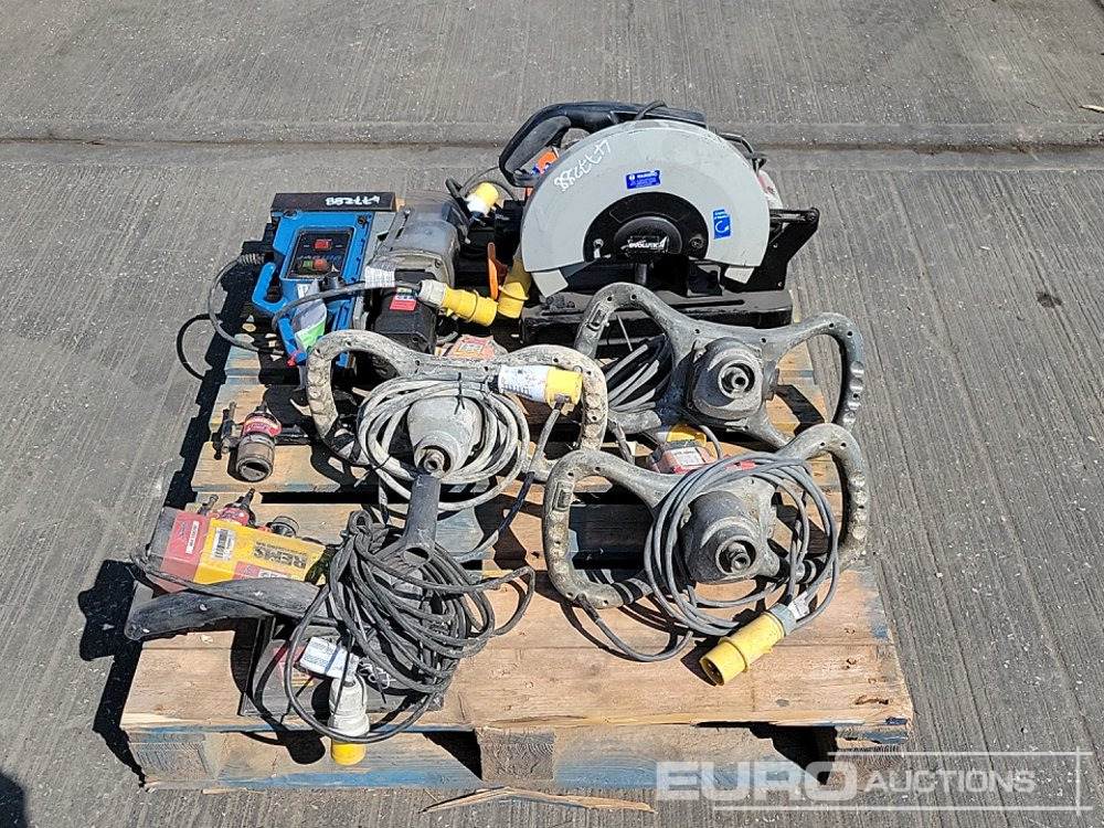 Construction equipment Unibor 110 Vot Mag Drill, Alfra Rotabest 110 Volt Mag Drill, 110 Volt Paddle Mixer (3 of), 100Volt Evolution Cut off Saw, 110 Volt REMS Sander: picture 8