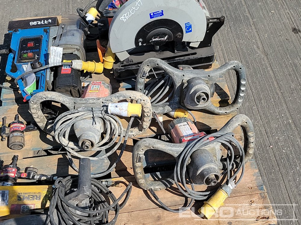 Construction equipment Unibor 110 Vot Mag Drill, Alfra Rotabest 110 Volt Mag Drill, 110 Volt Paddle Mixer (3 of), 100Volt Evolution Cut off Saw, 110 Volt REMS Sander: picture 9