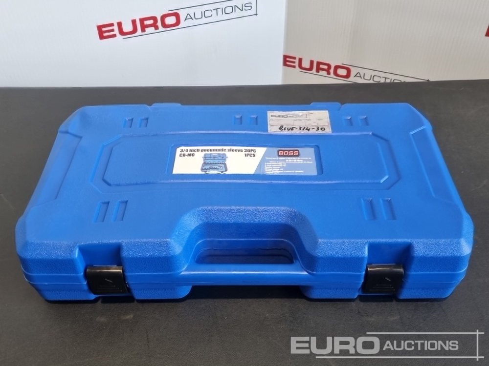 Unused 2025 Boss 3/4" 30pc Heavy Duty Pneumatic Socket Set, 4" Connecting Rod, 8" Connecting Rod, Ratchet Wrench, 20" Sliding Rod, 18" Bending Rod Universal Coupling, Adapter1-3/4" - Workshop equipment: picture 2 Unused 2025 Boss 3/4" 30pc Heavy Duty Pneumatic Socket Set, 4" Connecting Rod, 8" Connecting Rod, Ratchet Wrench, 20" Sliding Rod, 18" Bending Rod Universal Coupling, Adapter1-3/4" - Workshop equipment: picture 2
