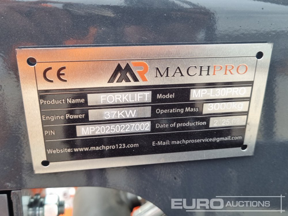 Forklift Unused 2025 Machpro MP-L30PRO: picture 39