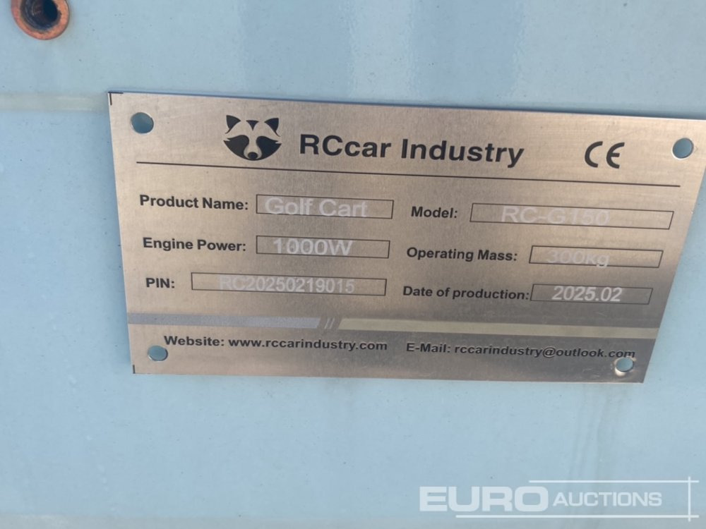 Golf cart Unused 2025 Raccoon RC-G150: picture 20