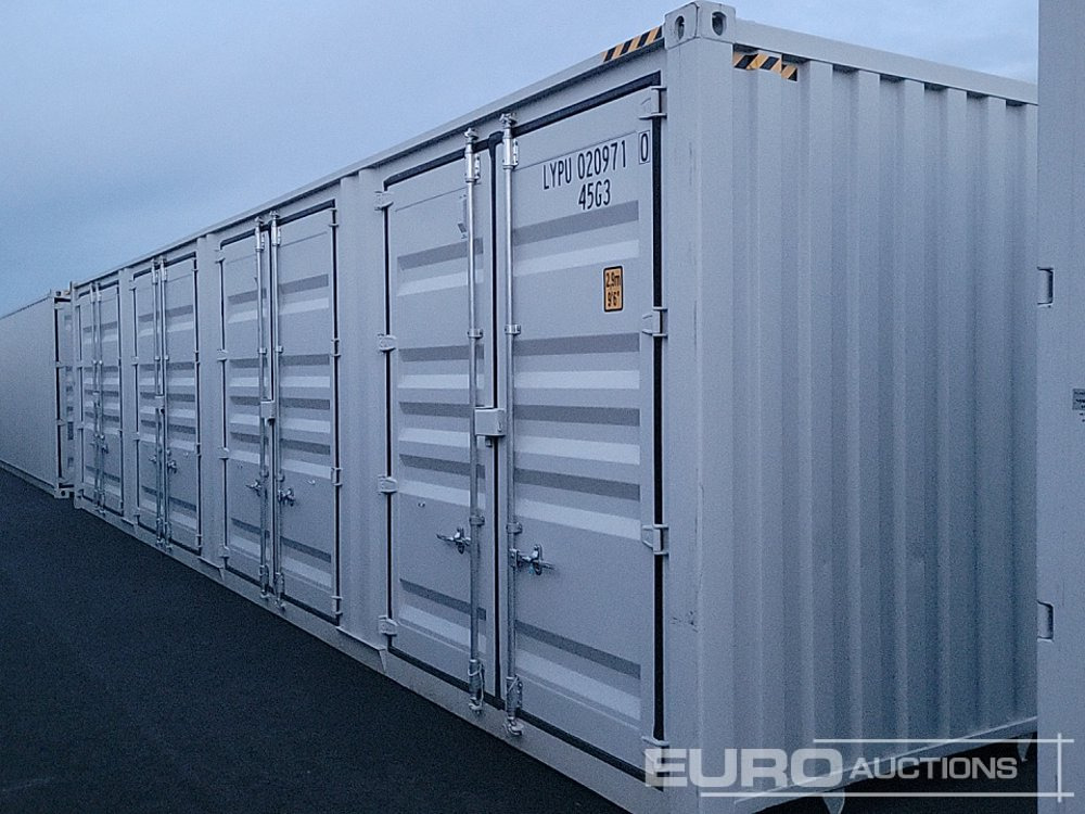 Unused 40' x 8' High Cube Container, 4 Side Doors, 1 End Door (Cannot Be Reconsigned) - Shipping container: picture 1 Unused 40' x 8' High Cube Container, 4 Side Doors, 1 End Door (Cannot Be Reconsigned) - Shipping container: picture 1