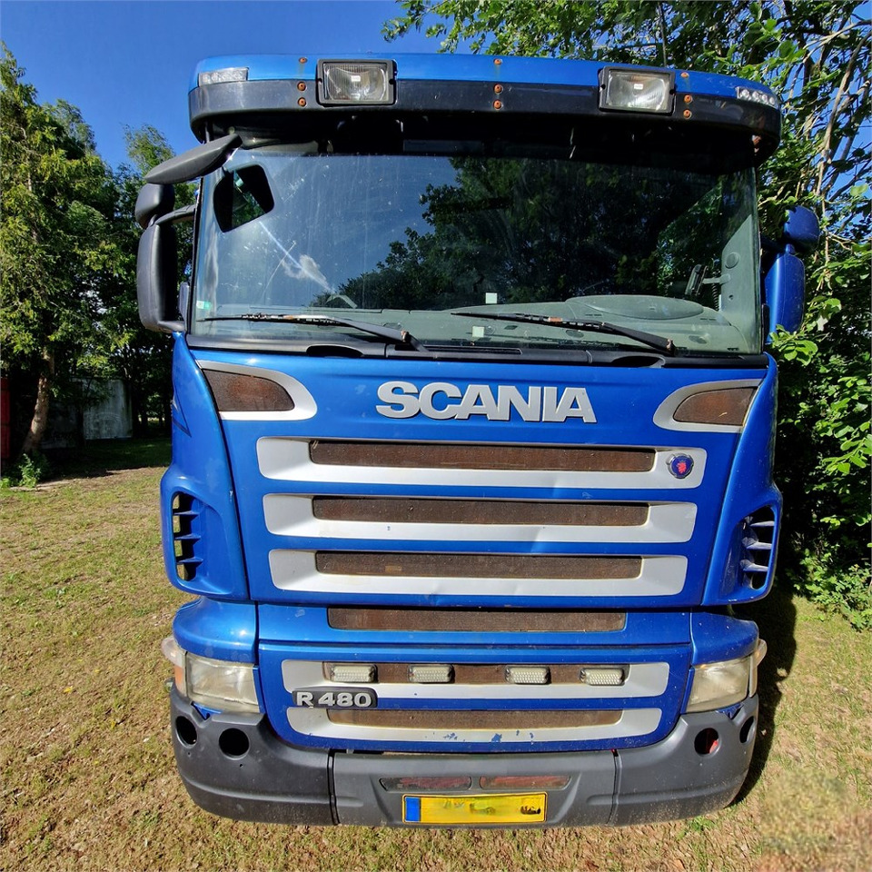 Autotransporter truck, Crane truck Scania R480: picture 28