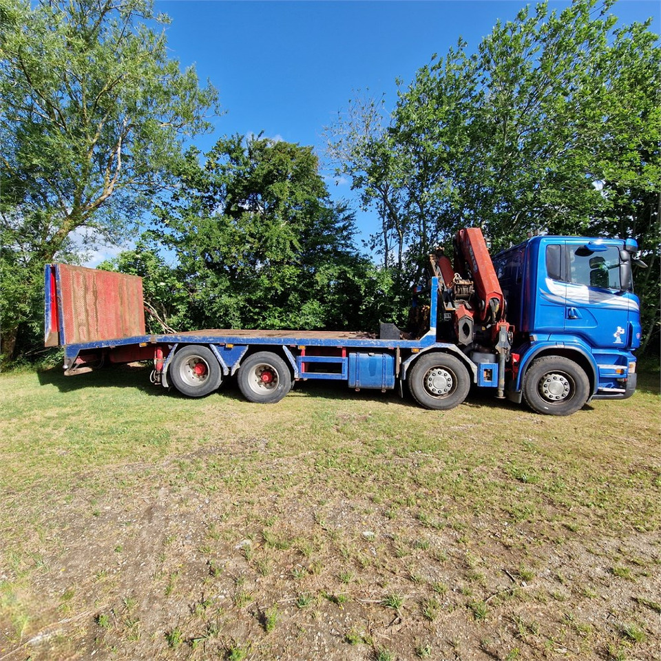 Autotransporter truck, Crane truck Scania R480: picture 8