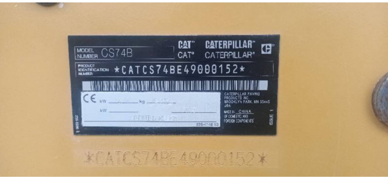 Compactor CAT CS74B 4F: picture 7