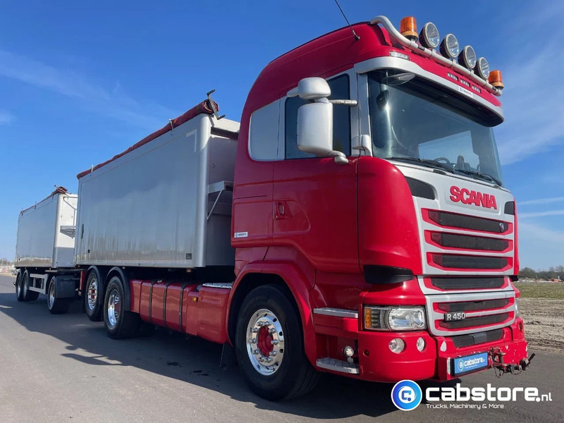 Scania R450 LB6X2*4HNB Euro 6 - Year 2016 - RETARDER - ALUMINIUM kipper + FLOOR kipper aanhangwagen - Good Condition !! - Tipper: picture 2 Scania R450 LB6X2*4HNB Euro 6 - Year 2016 - RETARDER - ALUMINIUM kipper + FLOOR kipper aanhangwagen - Good Condition !! - Tipper: picture 2