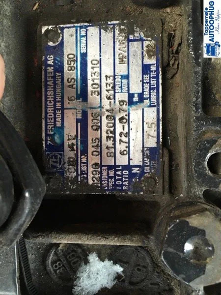 MAN TGL ZF 6 AS 850 / 6 AS 850 ECOLITE - Gearbox and parts for Truck: picture 3 MAN TGL ZF 6 AS 850 / 6 AS 850 ECOLITE - Gearbox and parts for Truck: picture 3