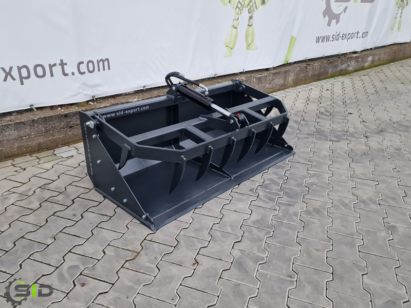SID Greifschaufel mini geb. Zinken / BMS Mini / Grab bucket Mini burned tines 1,0 m - Clamshell bucket for Mini tractor: picture 1 SID Greifschaufel mini geb. Zinken / BMS Mini / Grab bucket Mini burned tines 1,0 m - Clamshell bucket for Mini tractor: picture 1