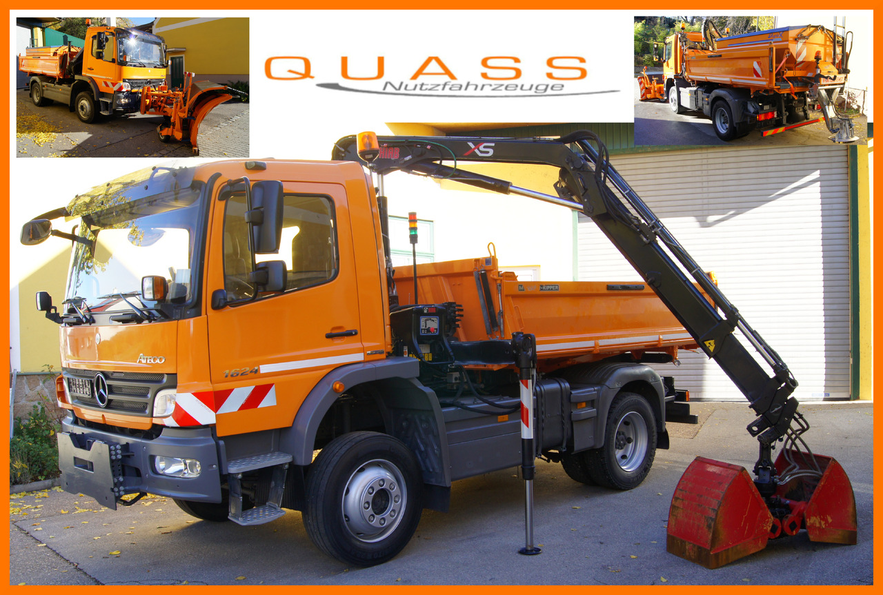 MERCEDES-BENZ ATEGO 1624 4x4/TÜV/Euro 5/HIAB/MEILLER/Winterdienst/Streuer/Schneepflug - Tipper, Crane truck: picture 1 MERCEDES-BENZ ATEGO 1624 4x4/TÜV/Euro 5/HIAB/MEILLER/Winterdienst/Streuer/Schneepflug - Tipper, Crane truck: picture 1