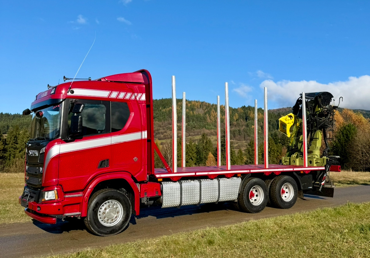 SCANIA R520 XT - Timber truck, Crane truck: picture 2 SCANIA R520 XT - Timber truck, Crane truck: picture 2