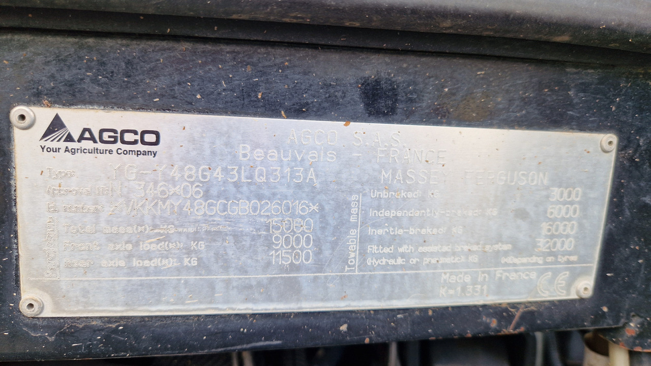 Farm tractor Massey Ferguson 8737: picture 10 Farm tractor Massey Ferguson 8737: picture 10