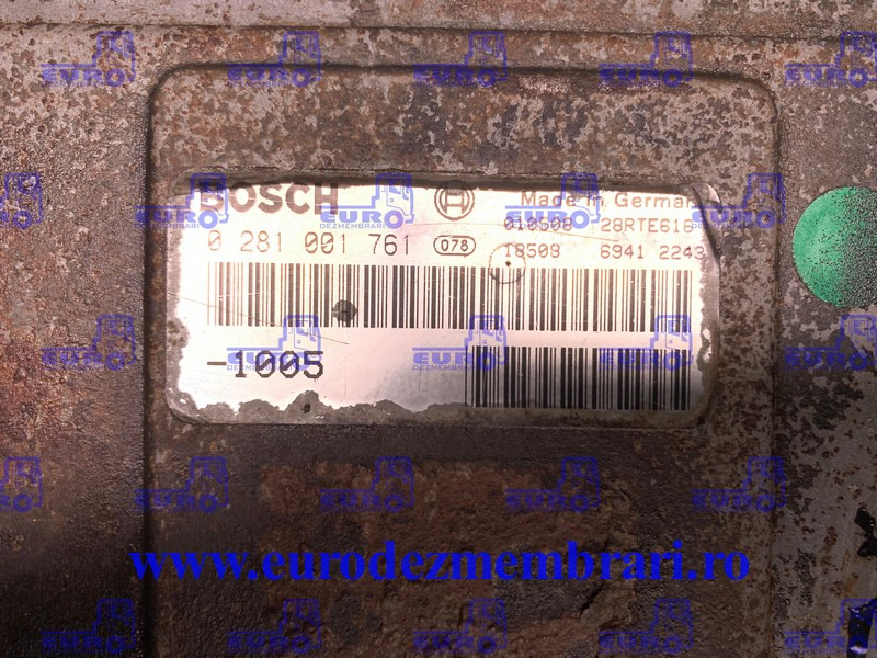 CALCULATOR KIT PORNIRE MAN TGA D28 510CP 0281001761 - ECU for Truck: picture 2 CALCULATOR KIT PORNIRE MAN TGA D28 510CP 0281001761 - ECU for Truck: picture 2