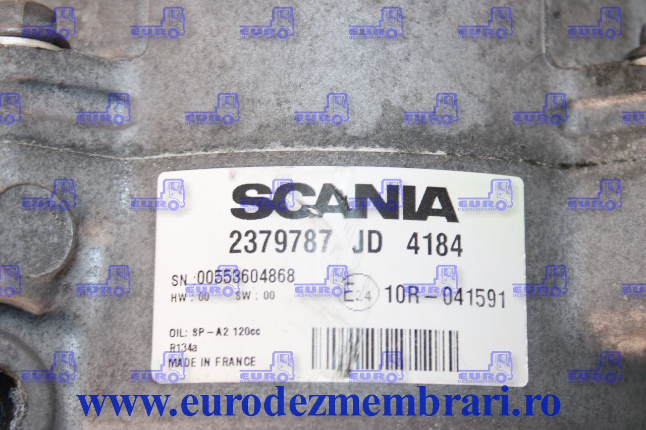 COMPRESOR CLIMA STATIONARE SCANIA 2379787 - A/C compressor for Truck: picture 2 COMPRESOR CLIMA STATIONARE SCANIA 2379787 - A/C compressor for Truck: picture 2