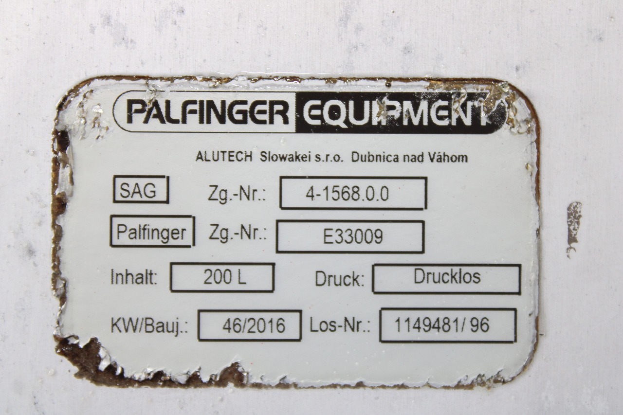 REZERVOR ULEI HIDRAULIC 200L PALFINGER E33009 - Hydraulic tank for Truck: picture 4 REZERVOR ULEI HIDRAULIC 200L PALFINGER E33009 - Hydraulic tank for Truck: picture 4