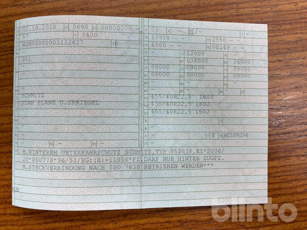 2010 Schmitz Cargobull S01 - Curtainsider semi-trailer: picture 5 2010 Schmitz Cargobull S01 - Curtainsider semi-trailer: picture 5