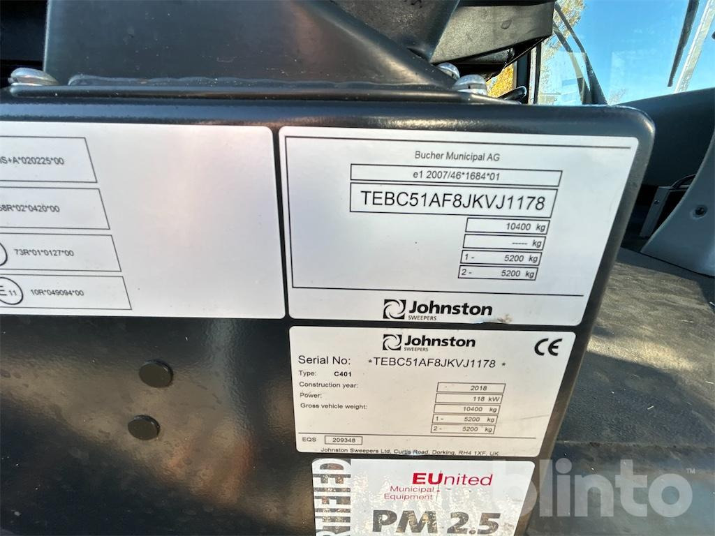 Johnston / Bucher C401 (2018) - Road sweeper: picture 5 Johnston / Bucher C401 (2018) - Road sweeper: picture 5