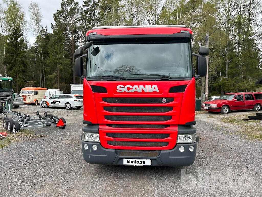 SCANIA G450 med kran och flak - Tow truck: picture 2 SCANIA G450 med kran och flak - Tow truck: picture 2