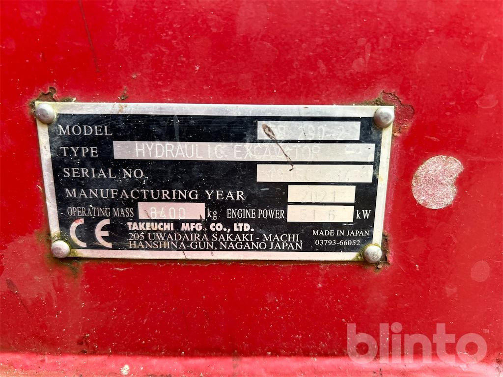 Takeuchi TB290-2CV V4 (2021) - Mini excavator: picture 5 Takeuchi TB290-2CV V4 (2021) - Mini excavator: picture 5