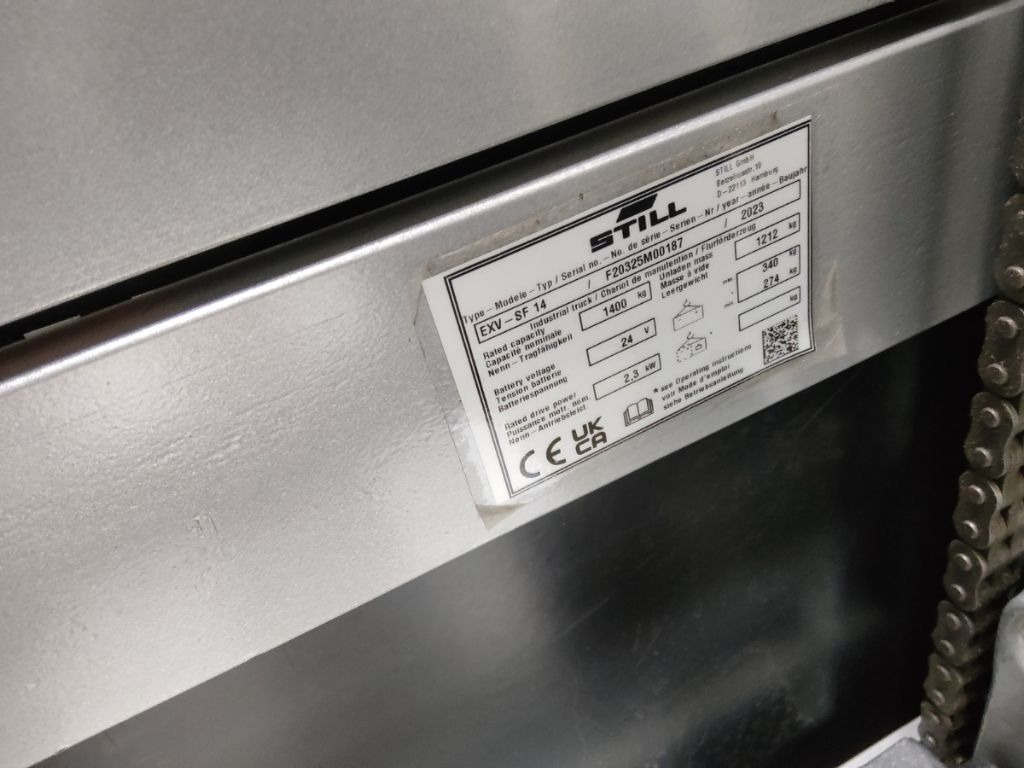 Still EXV-SF14/BATT.NEU - Stacker: picture 5 Still EXV-SF14/BATT.NEU - Stacker: picture 5