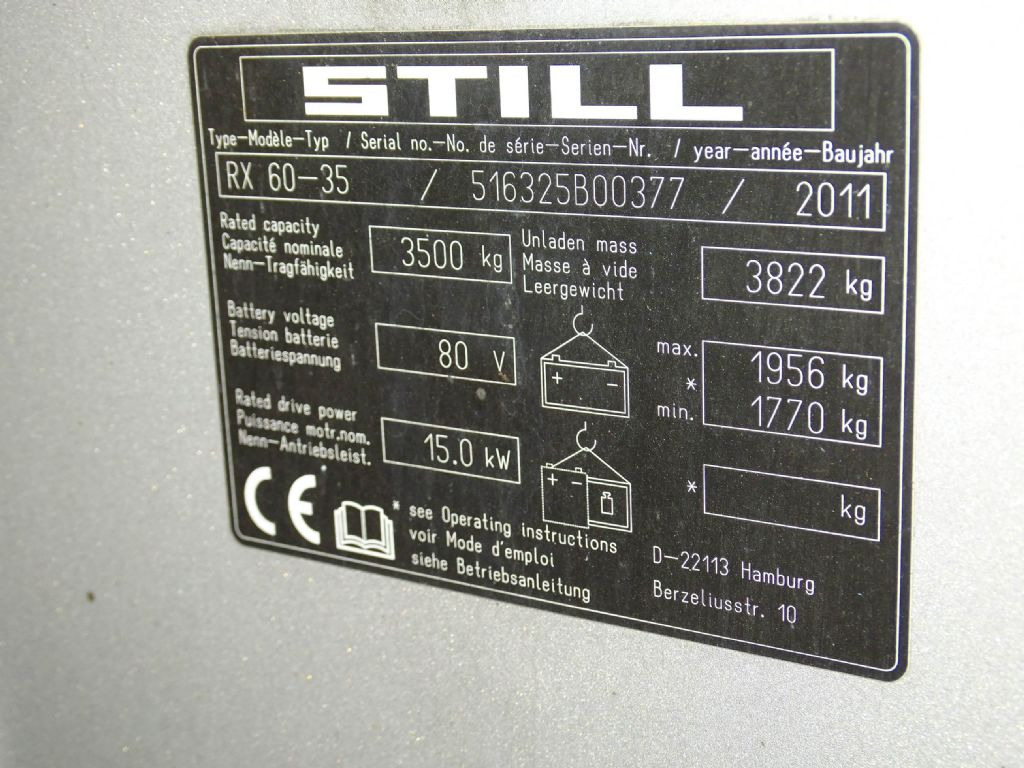 Still RX60-35 - Electric forklift: picture 5 Still RX60-35 - Electric forklift: picture 5