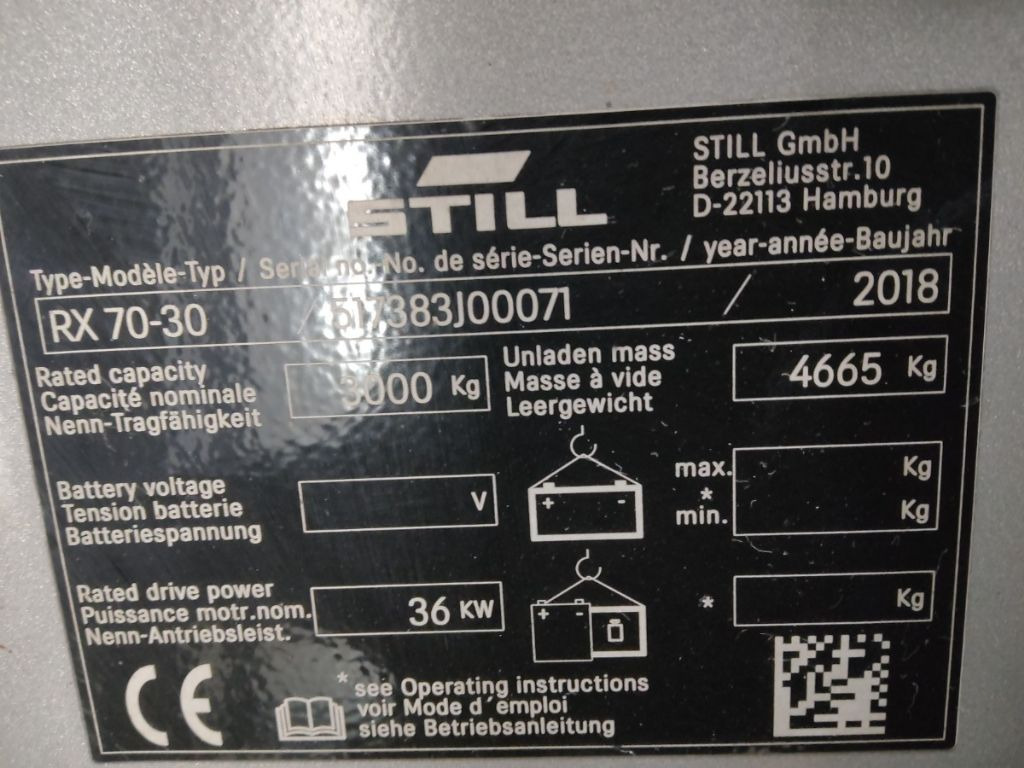 Still RX70-30 - Diesel forklift: picture 5 Still RX70-30 - Diesel forklift: picture 5