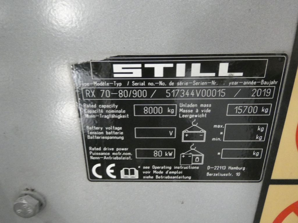 Still RX70-80/900 - Diesel forklift: picture 5 Still RX70-80/900 - Diesel forklift: picture 5