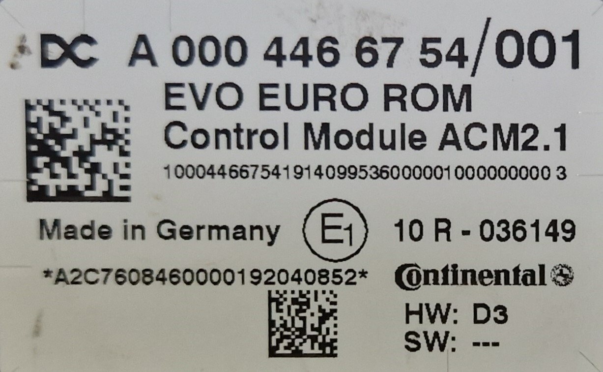 Mercedes Benz Actros MP4 ACM2.1 control unit A0004466754 - Spare parts for Other machinery: picture 2 Mercedes Benz Actros MP4 ACM2.1 control unit A0004466754 - Spare parts for Other machinery: picture 2
