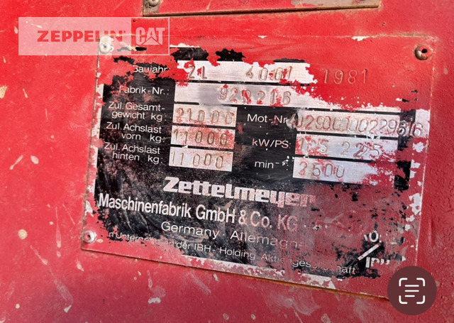 Zettelmeyer 4001 - Wheel loader: picture 3 Zettelmeyer 4001 - Wheel loader: picture 3